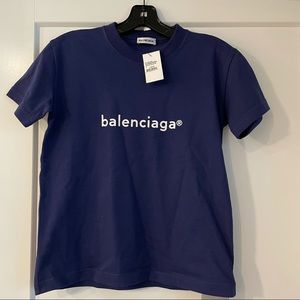Sold ＄450 NWT Balenciaga women logo t shirt